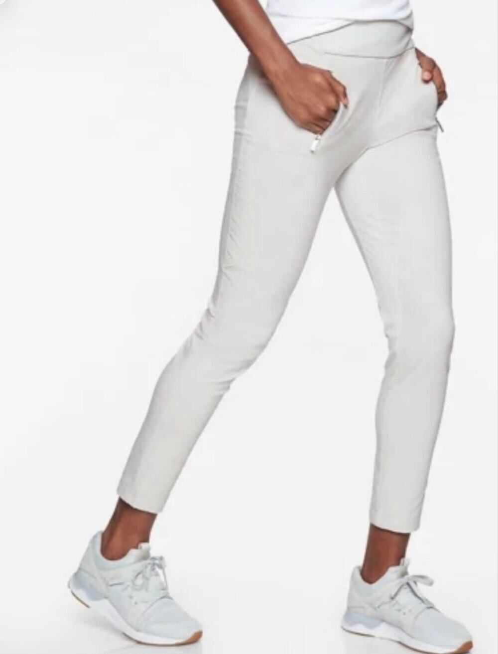 Athleta Headlands Hybrid Tights Moonlight Gray Women's Size 2  353469 EUC